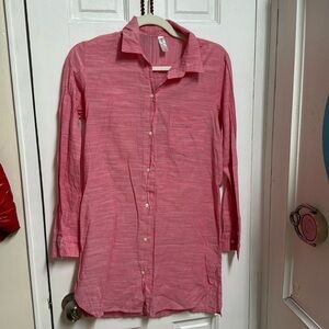 Gap body xs pink long shirt loungewear